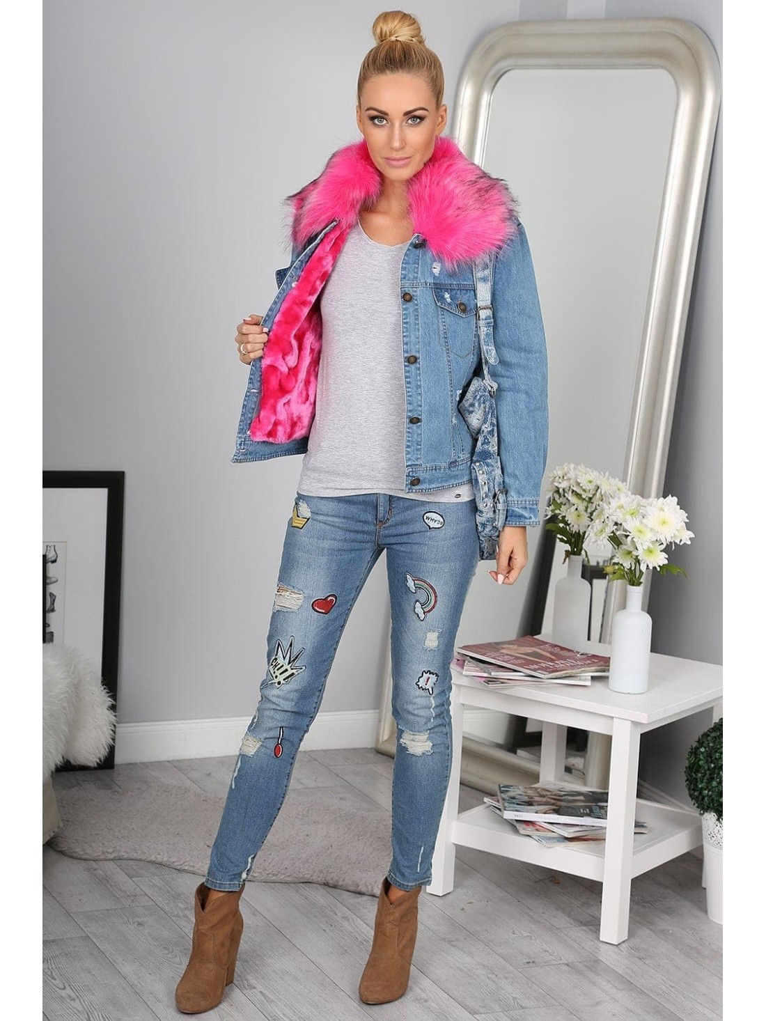 Amaranth-Jeansjacke 702 – Online-Shop – Boutique